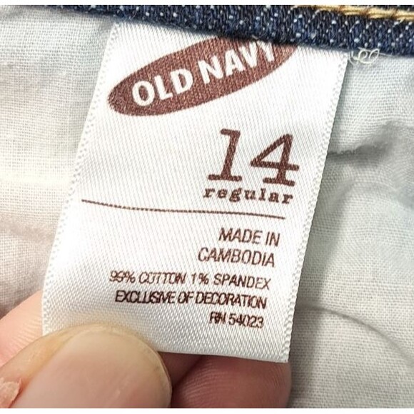 Old Navy Jeans Womens Sz 14 Flared Denim Blue Stretch The Dreamer - Picture 8 of 13